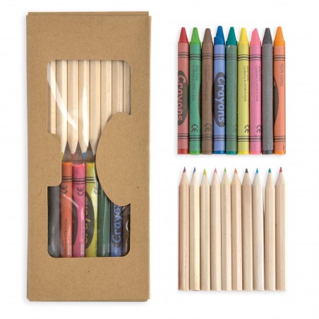 Set 10 Lapices Colores Y Ceras