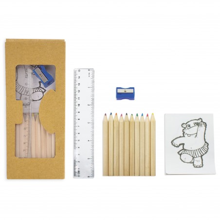 Set de lápices y cuaderno