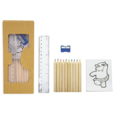 Set de lápices y cuaderno