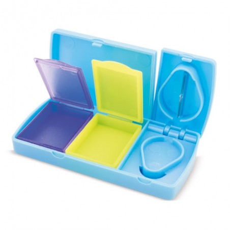 Pastillero de Viaje Compacto Multicolor Organizador Práctico y Seguro