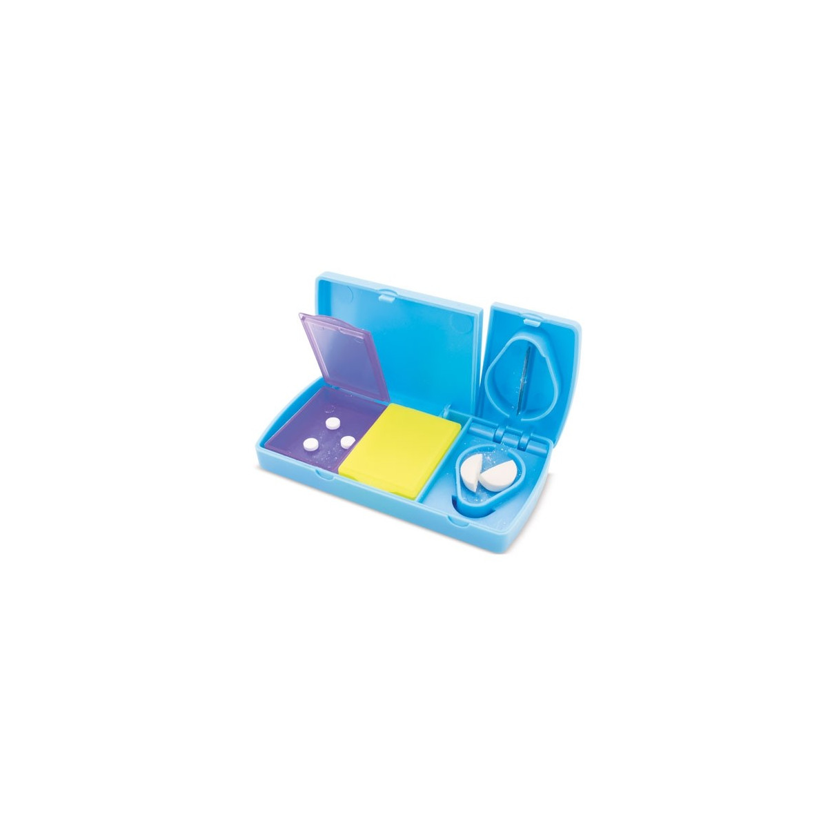 Pastillero de Viaje Compacto Multicolor Organizador Práctico y Seguro