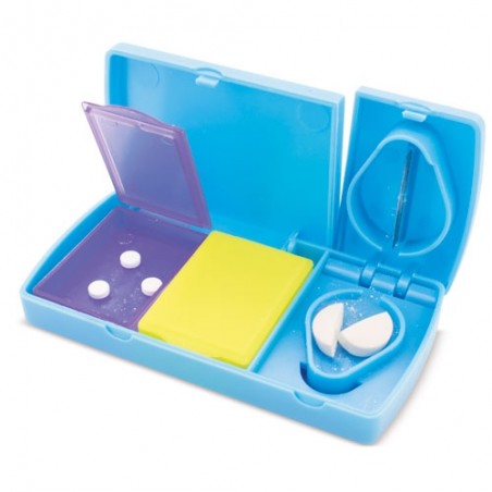 Pastillero de Viaje Compacto Multicolor Organizador Práctico y Seguro