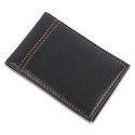 Cartera Porta Tarjetas de Polipiel Negra Diseño Elegante y Práctico