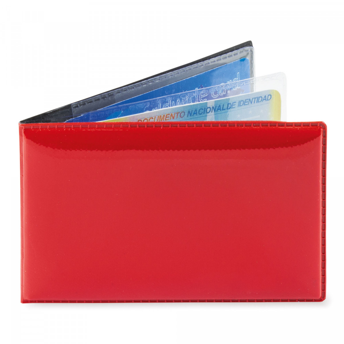 Tarjetero horizontal rojo: Práctico, compacto y lleno de estilo
