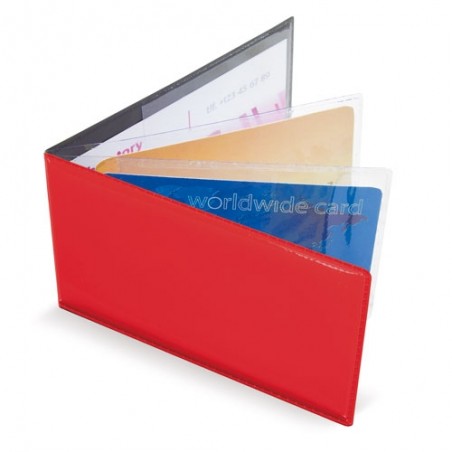 Tarjetero horizontal rojo: Práctico, compacto y lleno de estilo