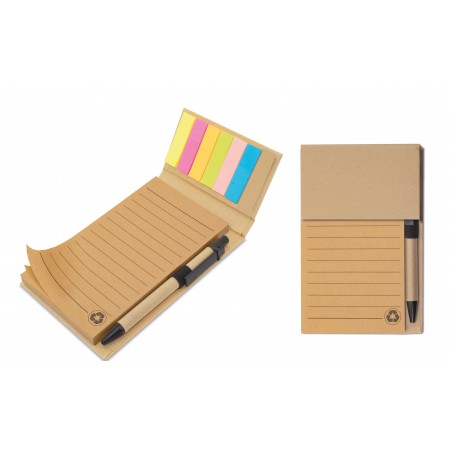 Libreta marcador con boligrafo de sobremesa ecolife