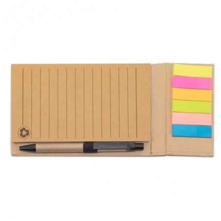 Libreta marcador con boligrafo de sobremesa ecolife