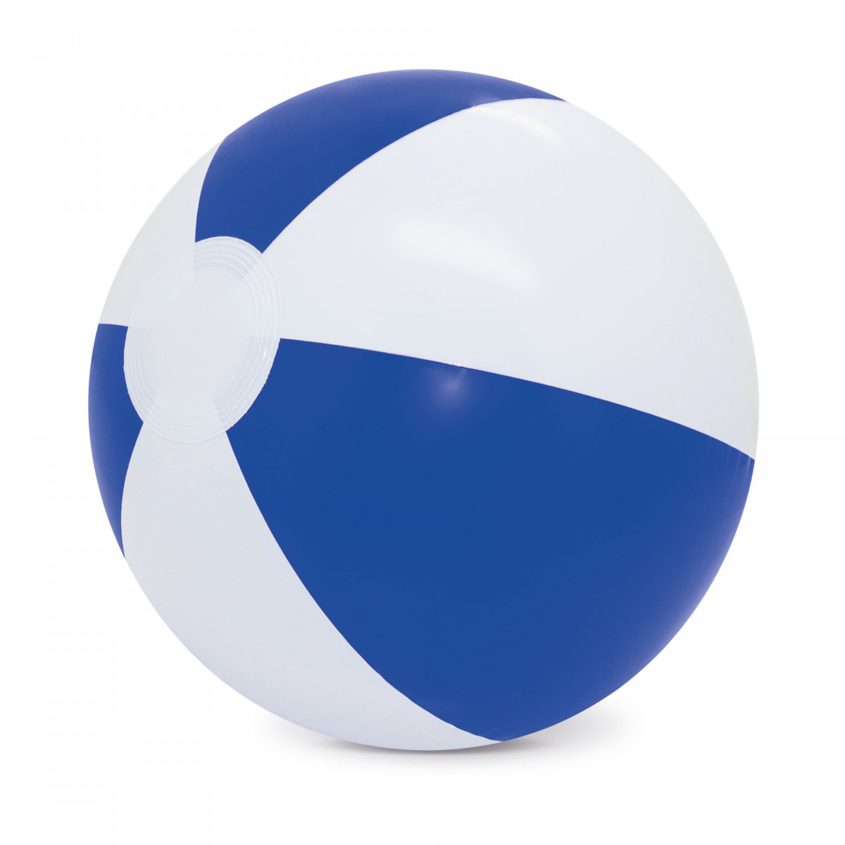 Balón de playa blanco azul