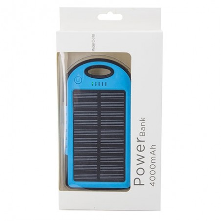 Power Bank Solar 4000 mAh Carga tus dispositivos en cualquier lugar