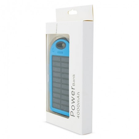 Power Bank Solar 4000 mAh Carga tus dispositivos en cualquier lugar