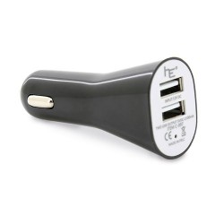 Cargador De Coche Doble Usb Blanco