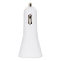Cargador De Coche Doble Usb Blanco - Cargador De Coche Doble Usb Blanco