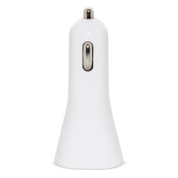 Cargador De Coche Doble Usb Blanco