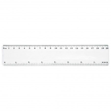 Regla Flexible 20 Cm Blanco