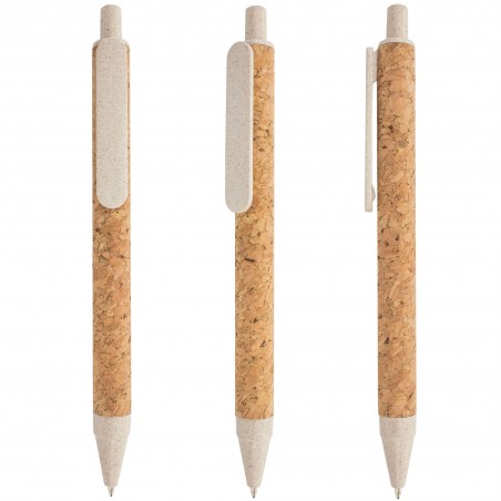 Bolígrafo Ecológico con Corcho y Fibra de Trigo Diseño Sostenible y Elegante