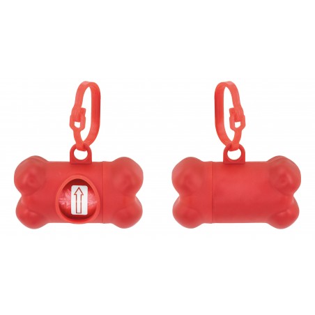 Portabolsas Forma Hueso Rojo