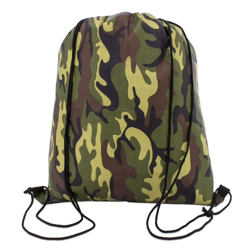 Mochila saquito de camuflaje