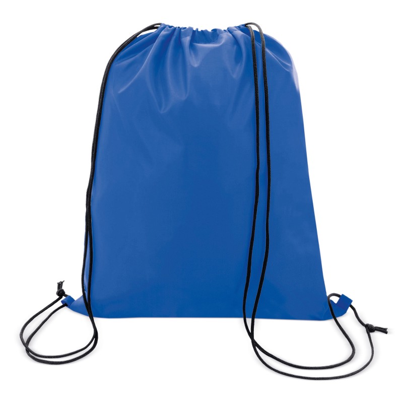 Mochila tipo saco azul en poliéster 210D: Detalle práctico y moderno para tus eventos especiales