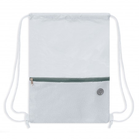 Mochila Saco con Bolsillo de Rejilla Práctica y Ligera