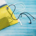 Mochila Saco con Bolsillo de Rejilla Práctica y Ligera