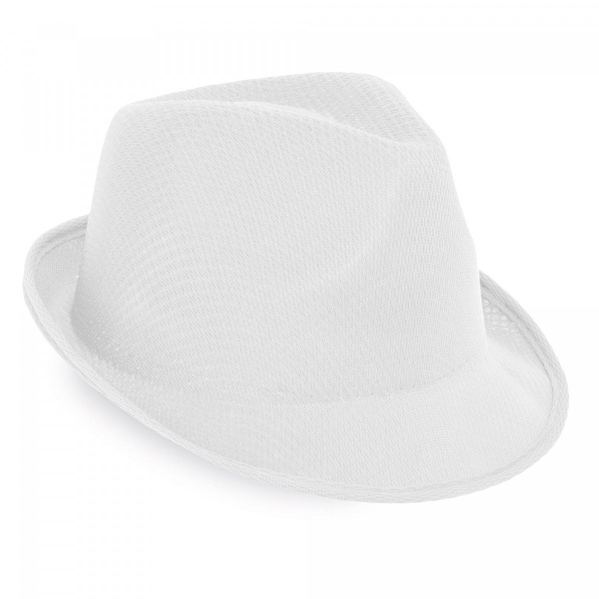 Sombrero blanco para invitados con estilo relajado y actual