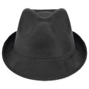 Sombrero negro elegante para invitados con estilo