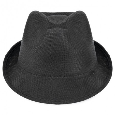 Sombrero negro elegante para invitados con estilo