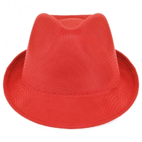 Un sombrero rojo con estilo propio para eventos que se salen del molde