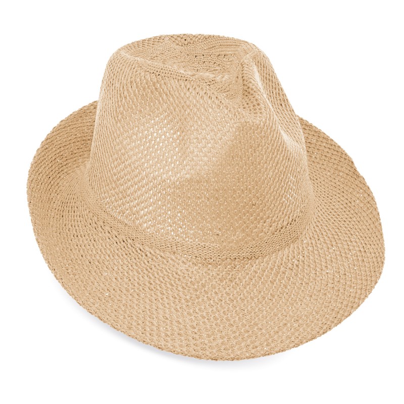 Sombrero de ala ancha marron