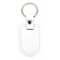 Llavero Original De Polipiel Blanco