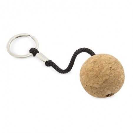 Llavero corcho con bola tridimensional