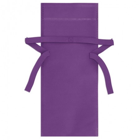 Bolsa de Tela No Tejida Morada con Lazo para Detalles