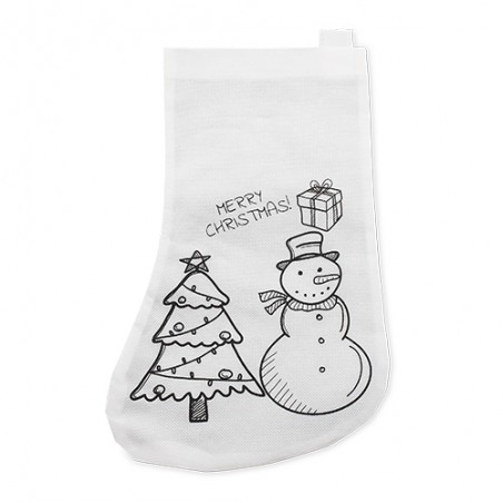 Pack de 10 calcetines navideños para colorear