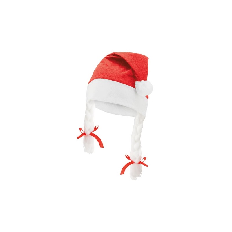 Gorro De Papá Noel Con Trenzas Gorro De Papá Noel Con Trenzas
