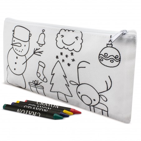 Estuche para colorear de navidad