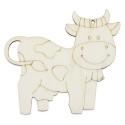 Figuras de Madera Infantiles para Pintar - Set Piezas Madera Happy(4 Pcs)