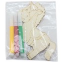 Figuras de Madera Infantiles para Pintar - Set Piezas Madera Happy(4 Pcs)