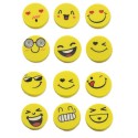 Pack de gomas de borrar con caritas emoji