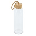 Botella Cristal Tapon Bambu