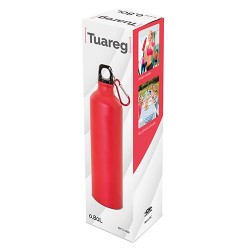 Botella De Aluminio Acabado Con Mosqueton 800 Ml.