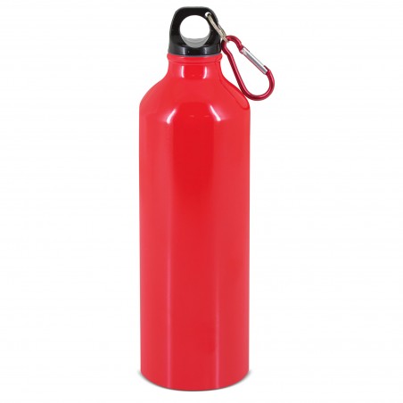 Botella De Aluminio Acabado Con Mosqueton 800 Ml.