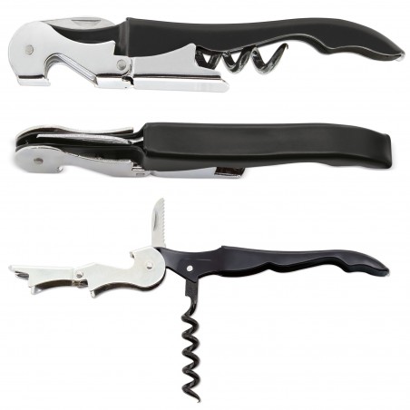 Regalos Empresa Hombres Sacacorchos de Doble Palanca con Abrebotellas