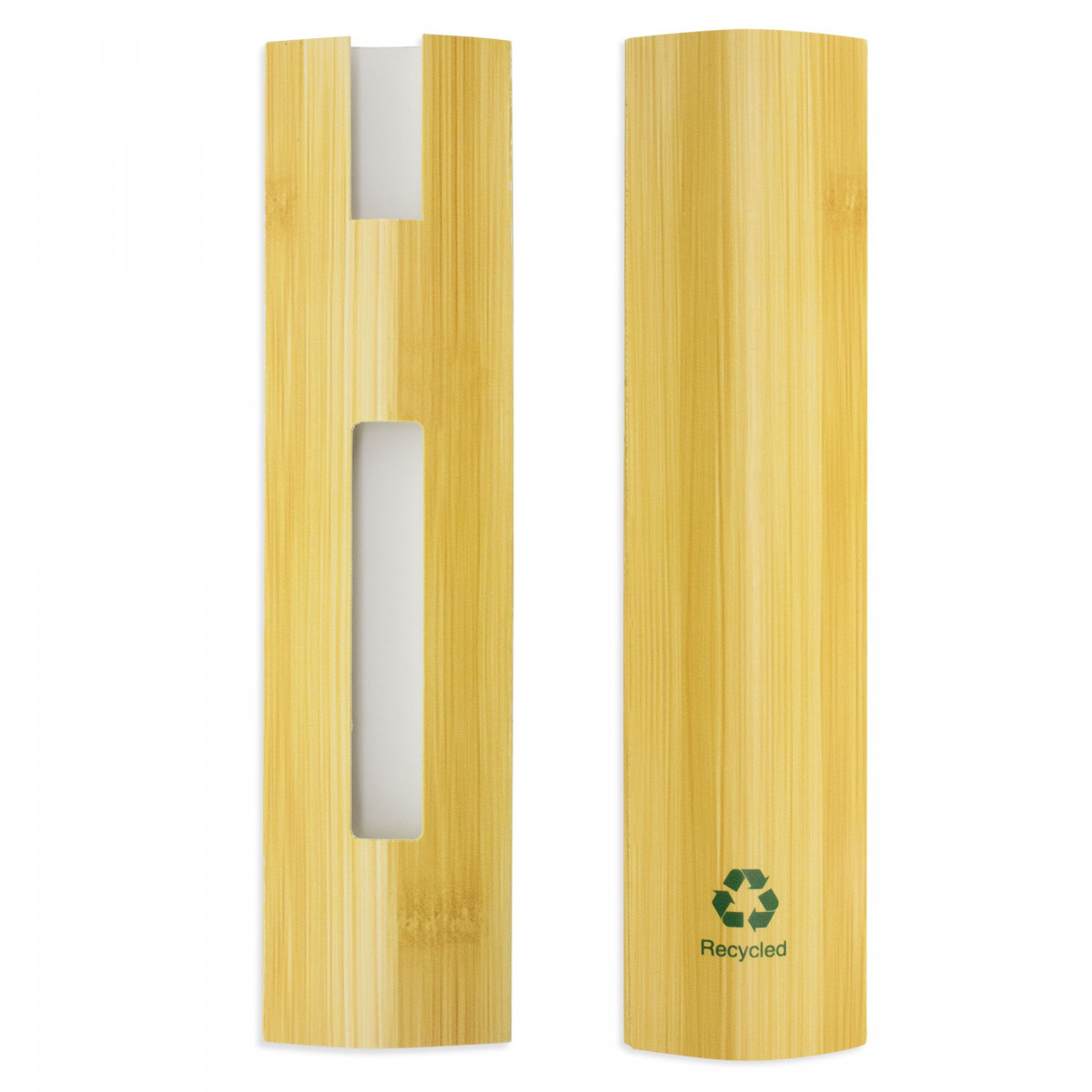 Funda bolígrafo de cartón reciclado diseño bambú