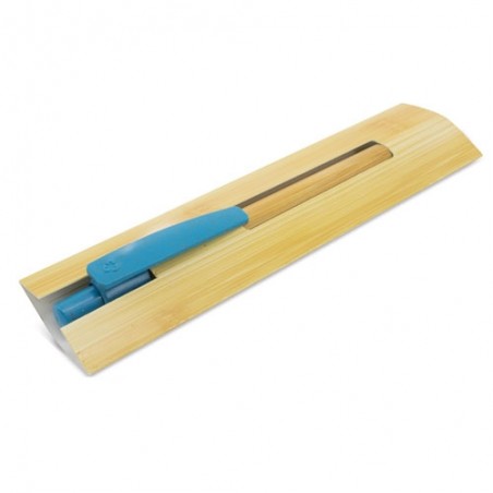 Funda bolígrafo de cartón reciclado diseño bambú