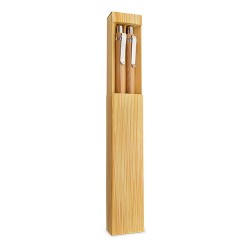 Set Boligrafo Y Portaminas Bambu Elastico