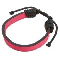 Pulsera Polipiel Ajustable Fucsia