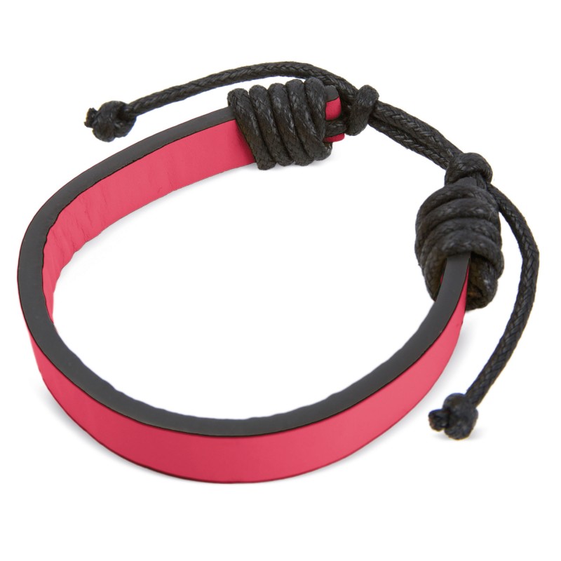 Pulsera Polipiel Ajustable Fucsia Pulsera Polipiel Ajustable Fucsia