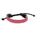 Pulsera Polipiel Ajustable Fucsia