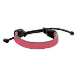 Pulsera Polipiel Ajustable Fucsia