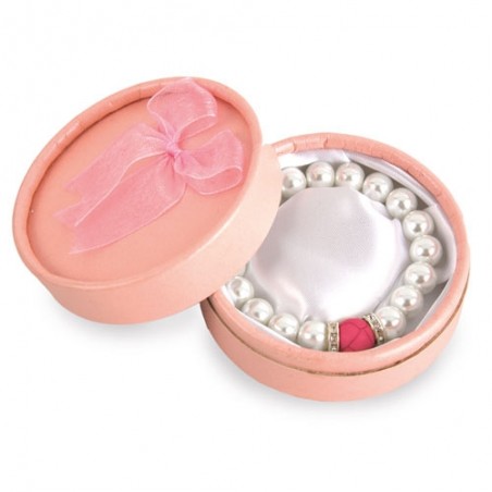 Pulseras de Perlas con Piedra en Estuche: Pack de 10 Unidades